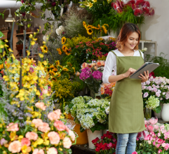 Picture of a florist Picture of a florist